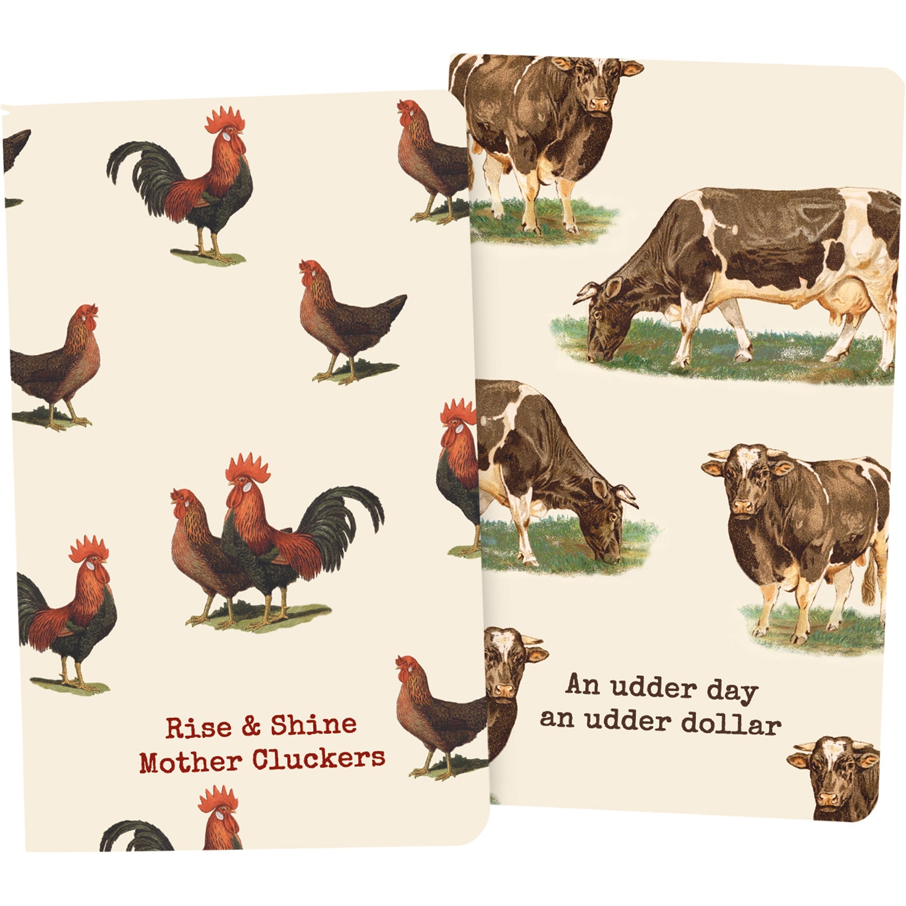 Animal Puns Flexible Notebooks | 5" x 8.25" | Set of 2