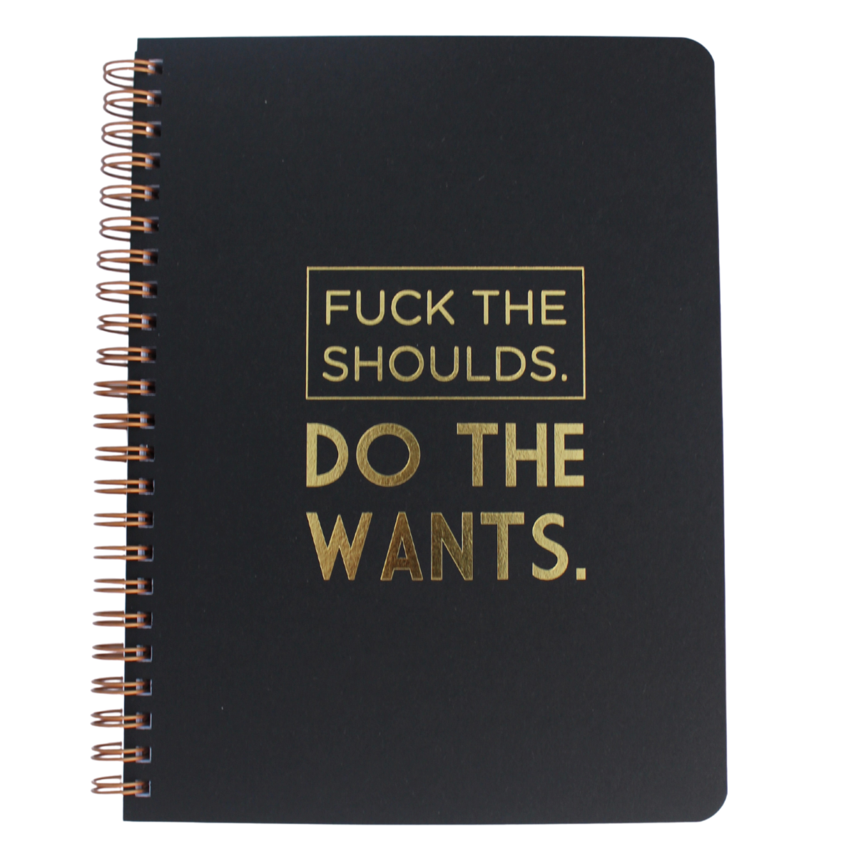 "Fuck the Shoulds. Do the Wants." Journal