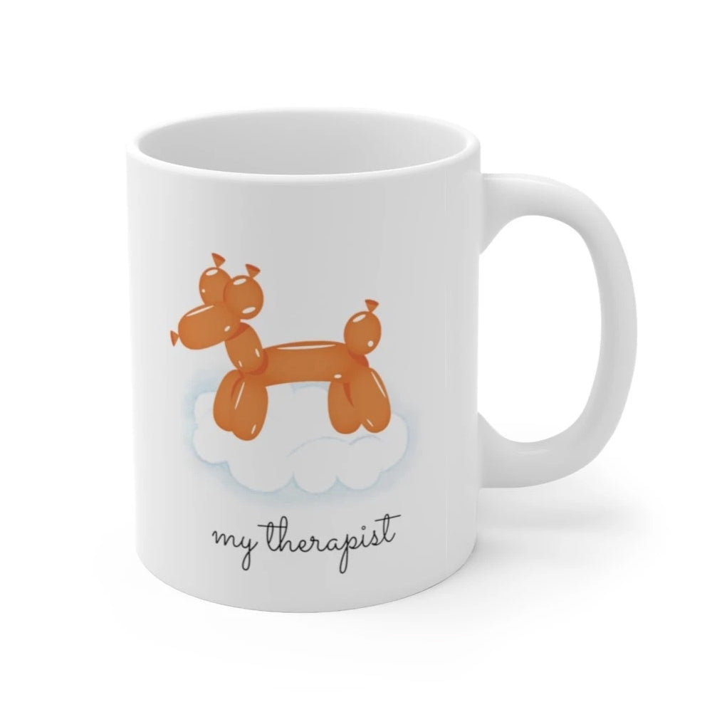Balloon Dog "My Therapist" Mug – 11 oz