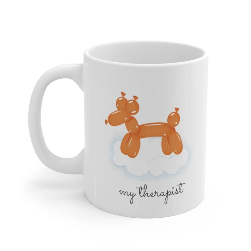 Balloon Dog "My Therapist" Mug – 11 oz